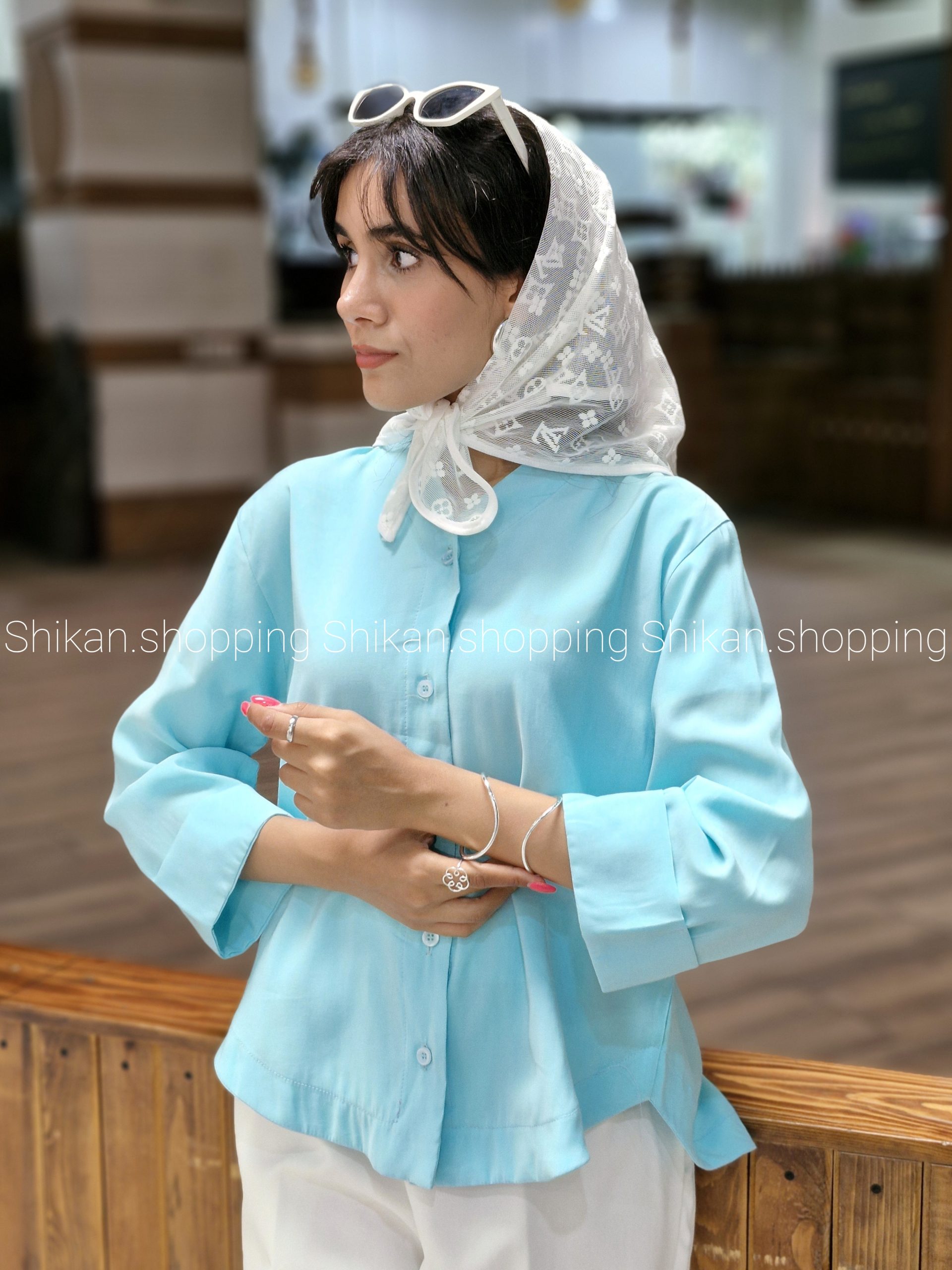 شومیز سیلک مودال کد 0040 - تصویر 3